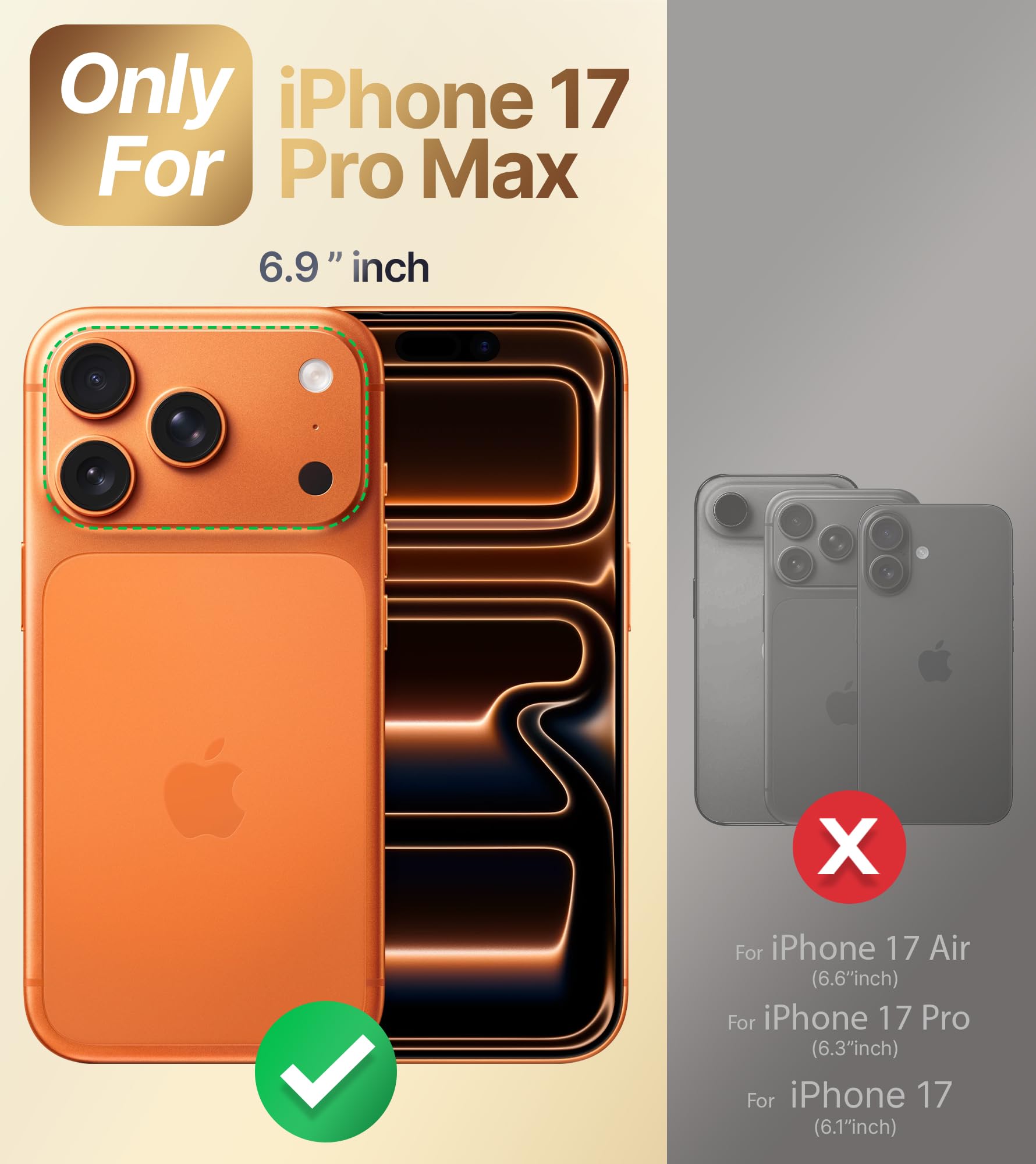 Amazon.co.jp: XYZ Magnetic for iPhone 17 Pro Maxケース、[MagSafe